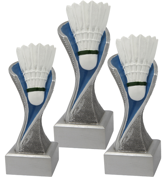 Badminton Trophäe 3er Serie